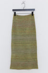 SWAYING/KNIT gradient straight long skirt SW23SS3B04 gradient green PS62